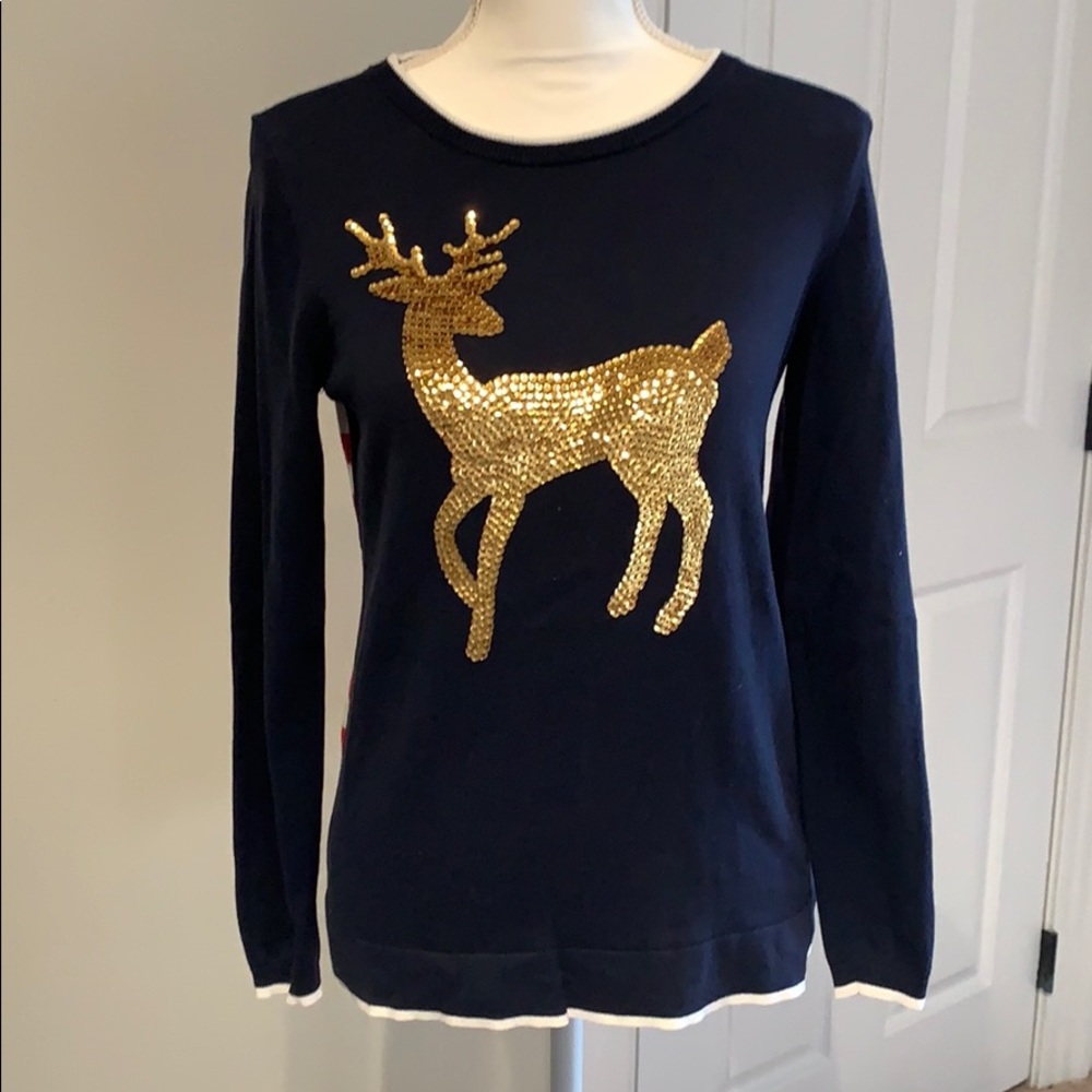 Crown & Ivy xs reindeer sweater